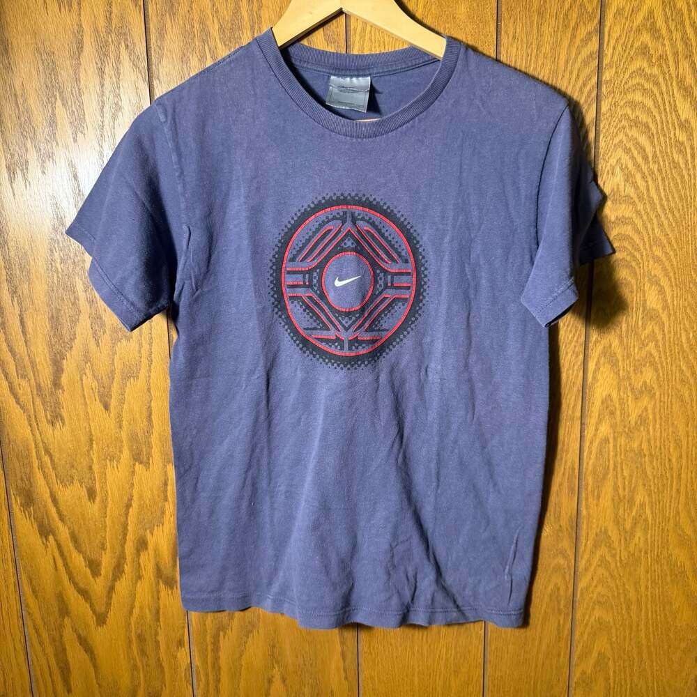Vintage Nike Y2K Graphic Logo T-Shirt Medium Blue